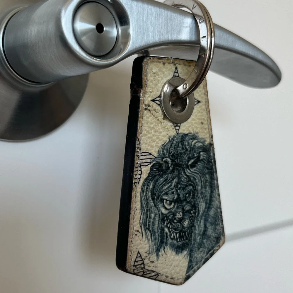 💎 Rare Louis Vuitton KeyHolder Chapman Brothers Keychain Limited Ed Black White